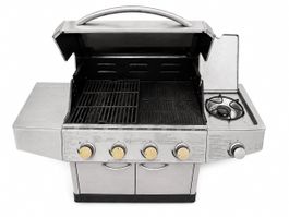 Edelstahl Gasgrill KeenCook 4+1 Brenner mit Seitenkochfeld