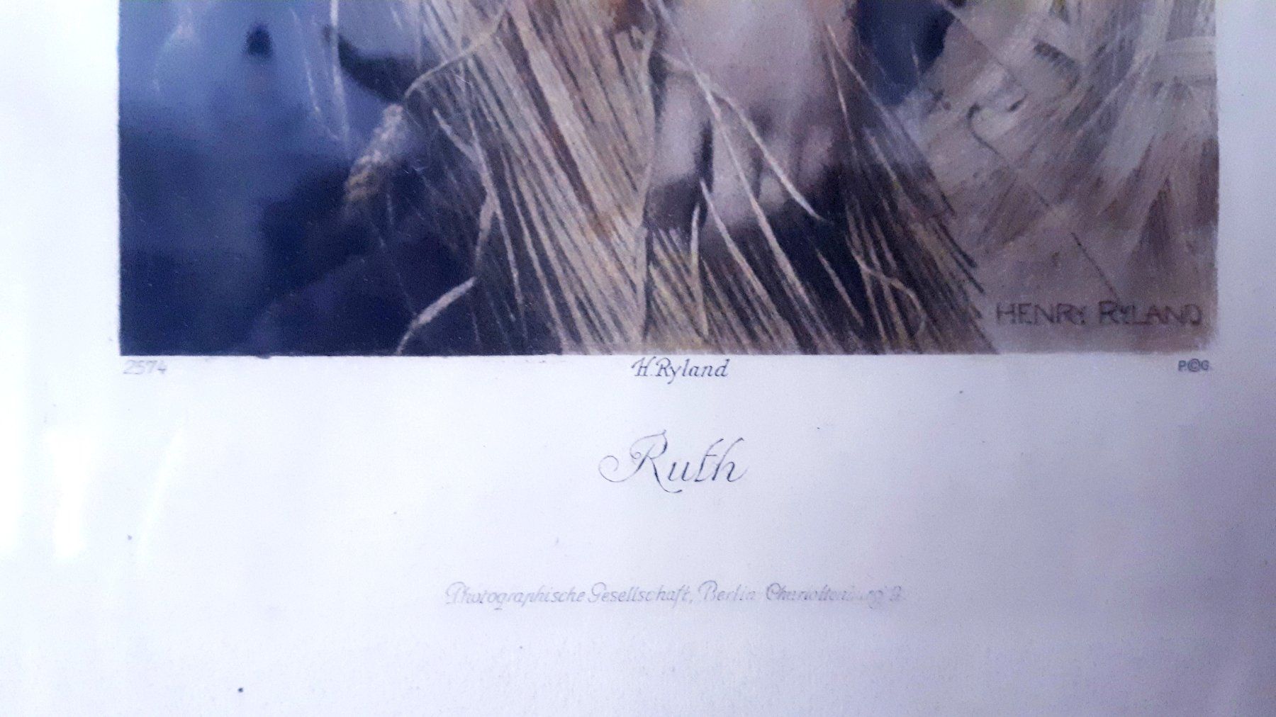 Incisioni: Henry Ryland Stiche RAHEL & RUTH – Usato da Weiningen ZH venduto da nic_5lqm 2