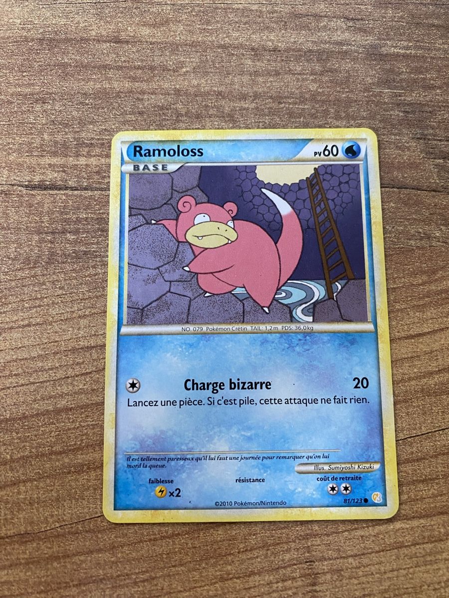 Pokémon Sammelbilder & Trading cards: Carte Pokémon Ramoloss Base 2010 81/123 – Gebraucht aus Rossemaison von Carduelis