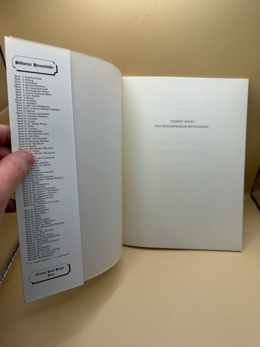 Libri: Das Münstertal - Schweizer Heimatbücher Schweizer – Usato da Genève venduto da sho_67qj 2
