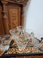  6er Set Kristall Tassen mit schwarzen Griffen 