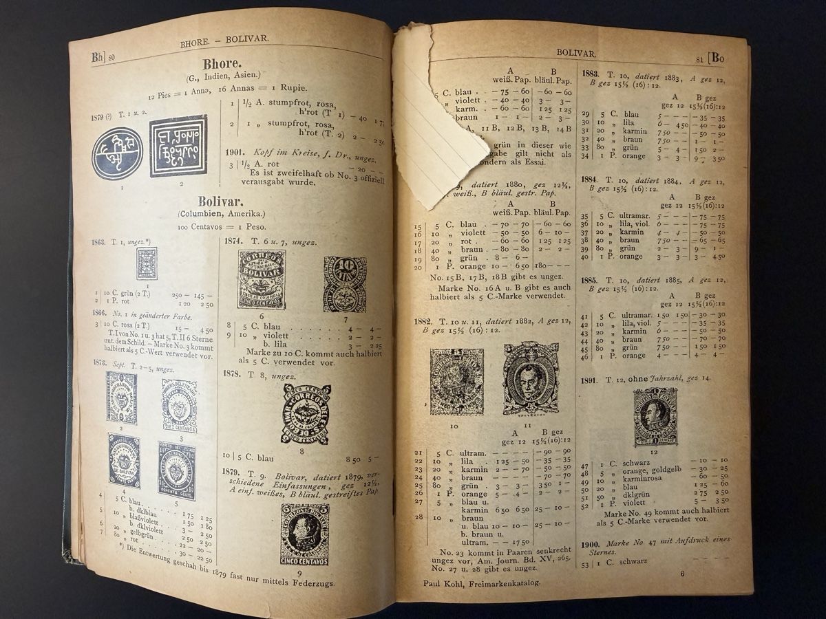 Tutti i francobolli: Paul Kohl Freimarkenkatalog von 1906 – Usato da Birmenstorf AG venduto da Pat_roll 2