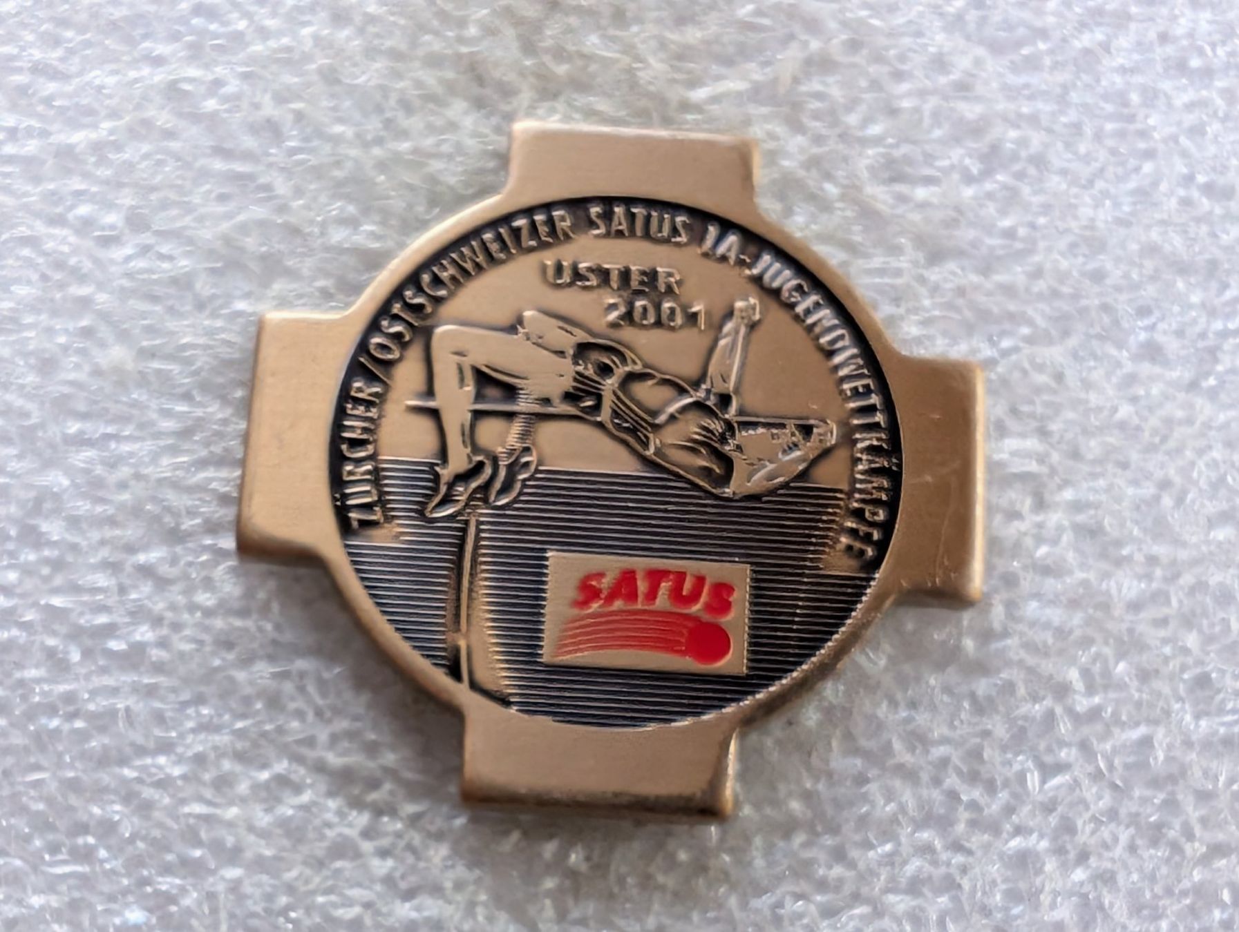 Plaketten & Abzeichen: Ansteckpin 186: Satus – Gebraucht aus Oppligen von Pin-Fall-Shop