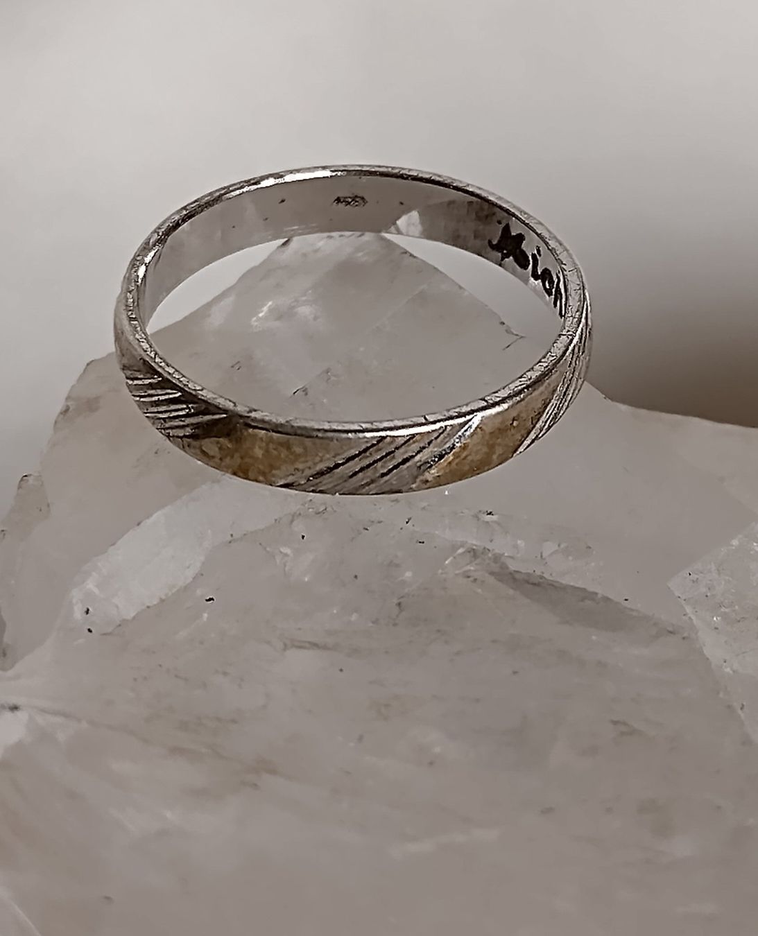 Ringe: RING IN 925 SILBER MIT GOLDAPPLIKATION – Gebraucht aus Romanshorn von Glitzer-Paradies 3