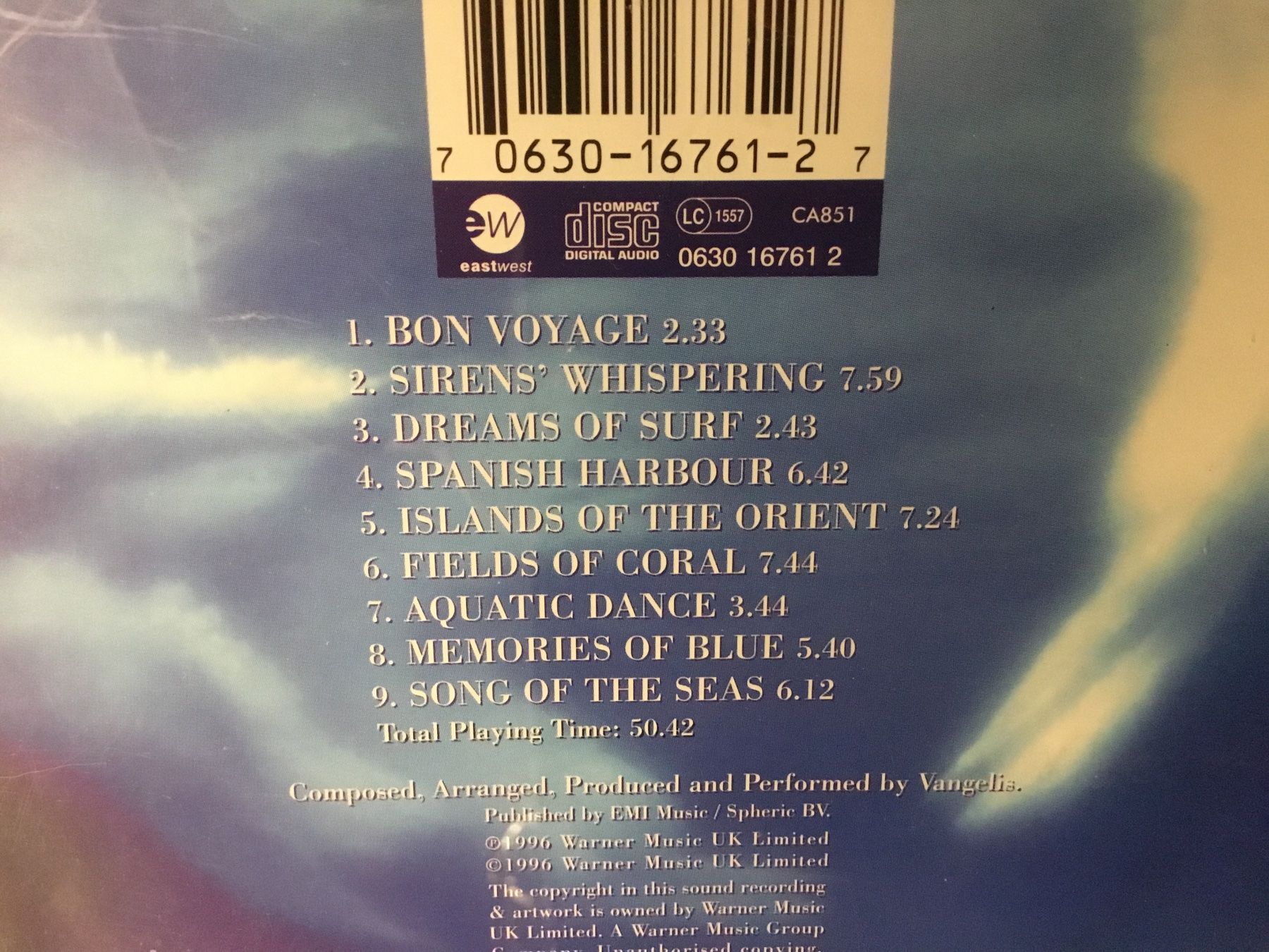 CD: Vangelis - Oceanic CD     o – Usato da Thierachern venduto da sweden08 1