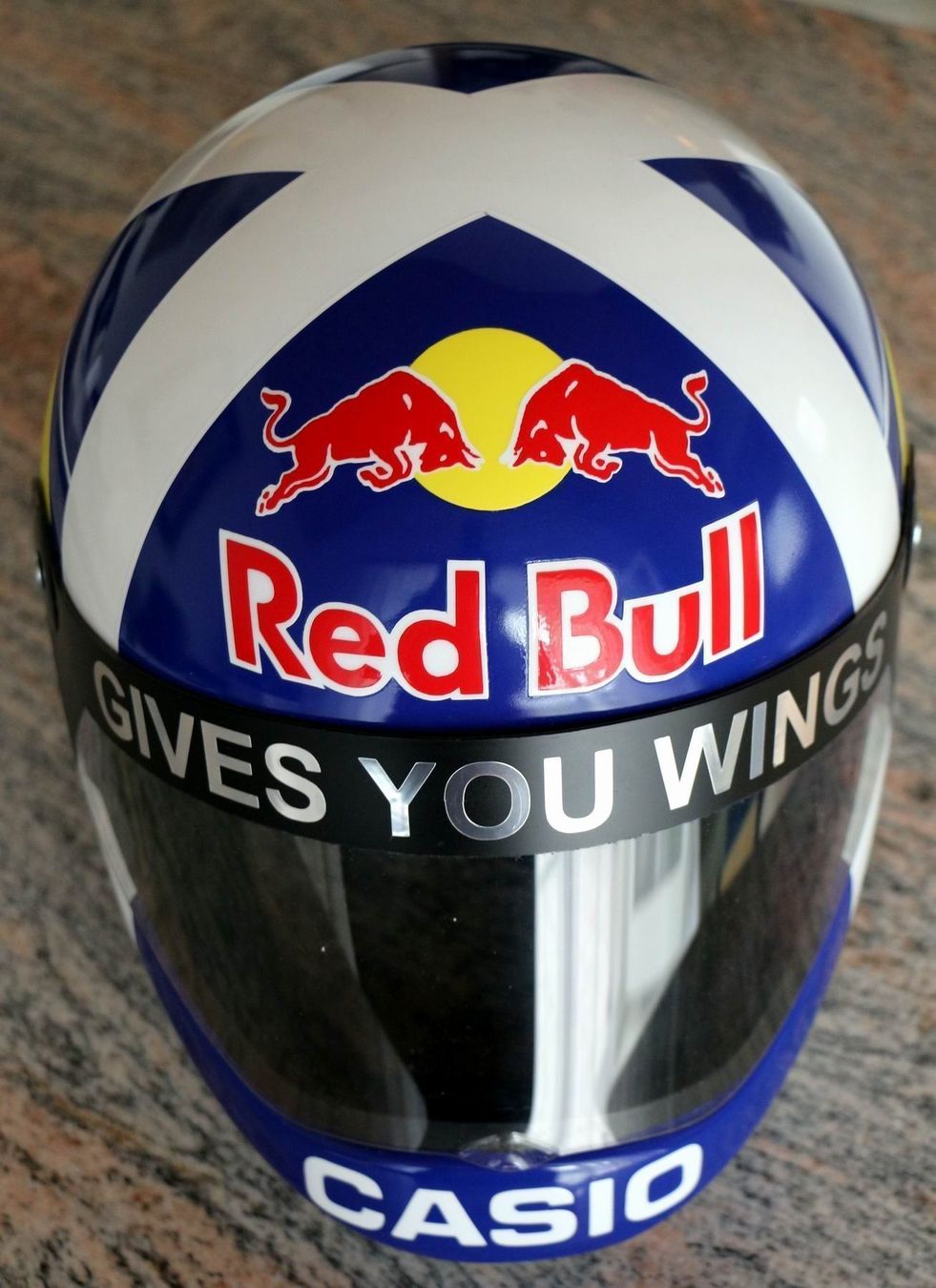 Caschi & visiere: David Coulthard Red Bull Helm – Nuovo (secondo la descrizione) da Mörschwil venduto da Ferrari-V8 1