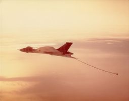 Pressefoto Vulcan K.2 Tanker RAF auf Fotopapier