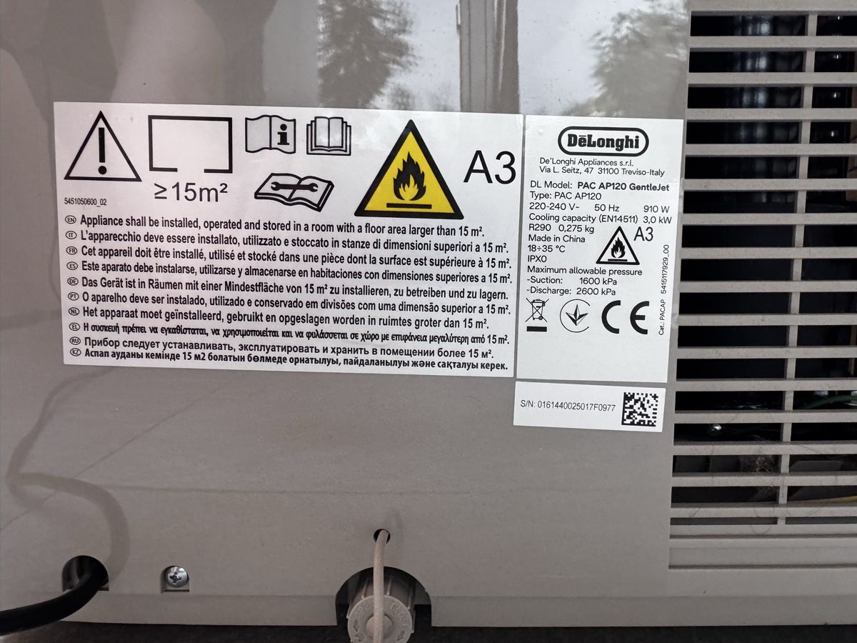 De'Longhi Klimageräte: DeLonghi PAC AP120 Portable Air Conditioner – Gebraucht aus Kaiseraugst von Dario.Roth 9