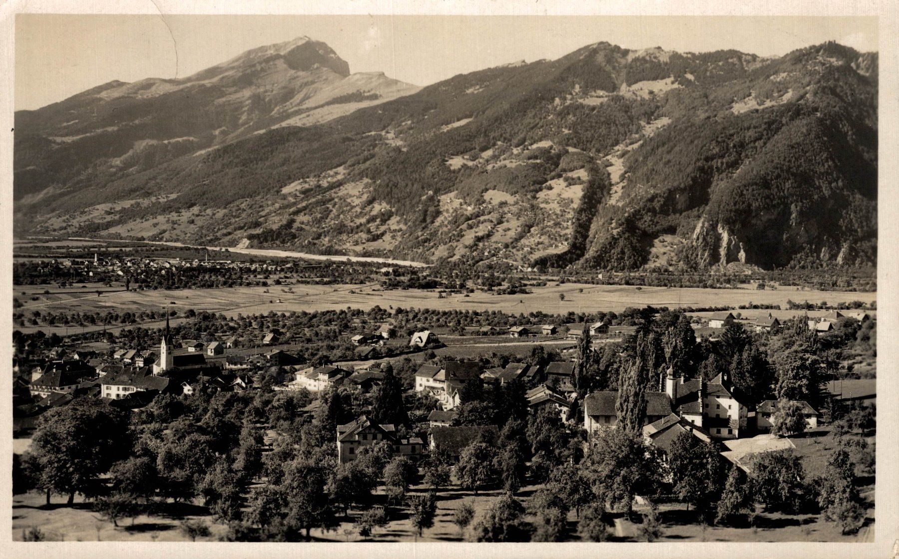 Cartoline postali: Malans. Blick gegen Mastrils – Usato da Bronschhofen venduto da Astore