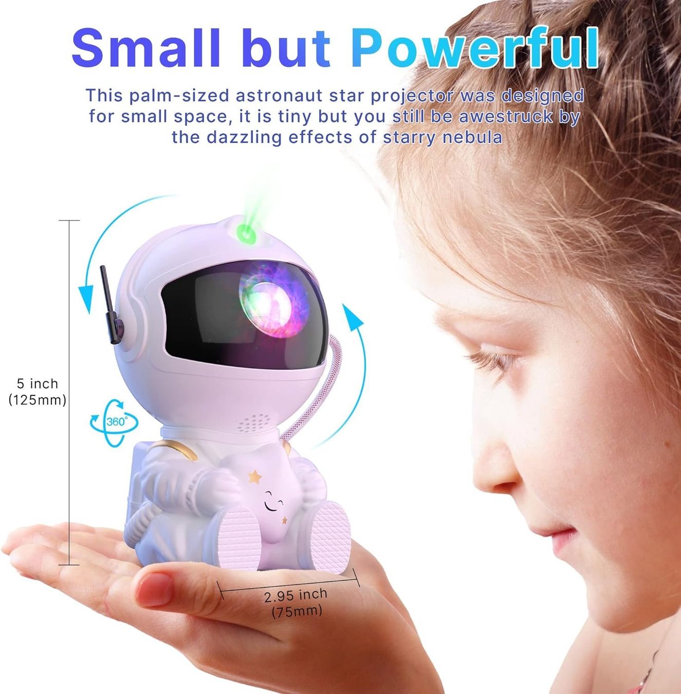 Lampade: Mini LED-Sternenhimmel Projektor Astronaut – Nuovo e nell'imballaggio originale da Châtelaine venduto da topshop.switzerland 2