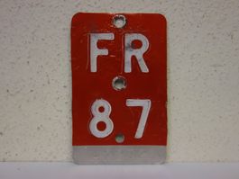 FR 87 VELONUMMER - FAHRRADSCHILD