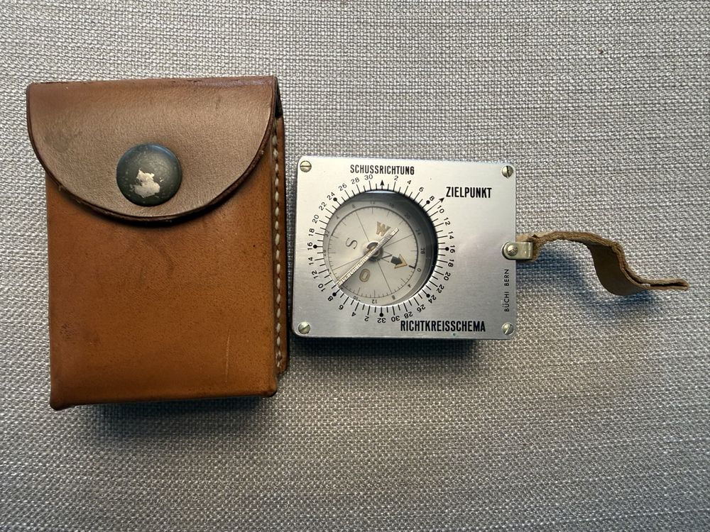 Kern Aarau Schweiz Armee Sitometer Kompass wie neu mit Etui (Gebraucht ...