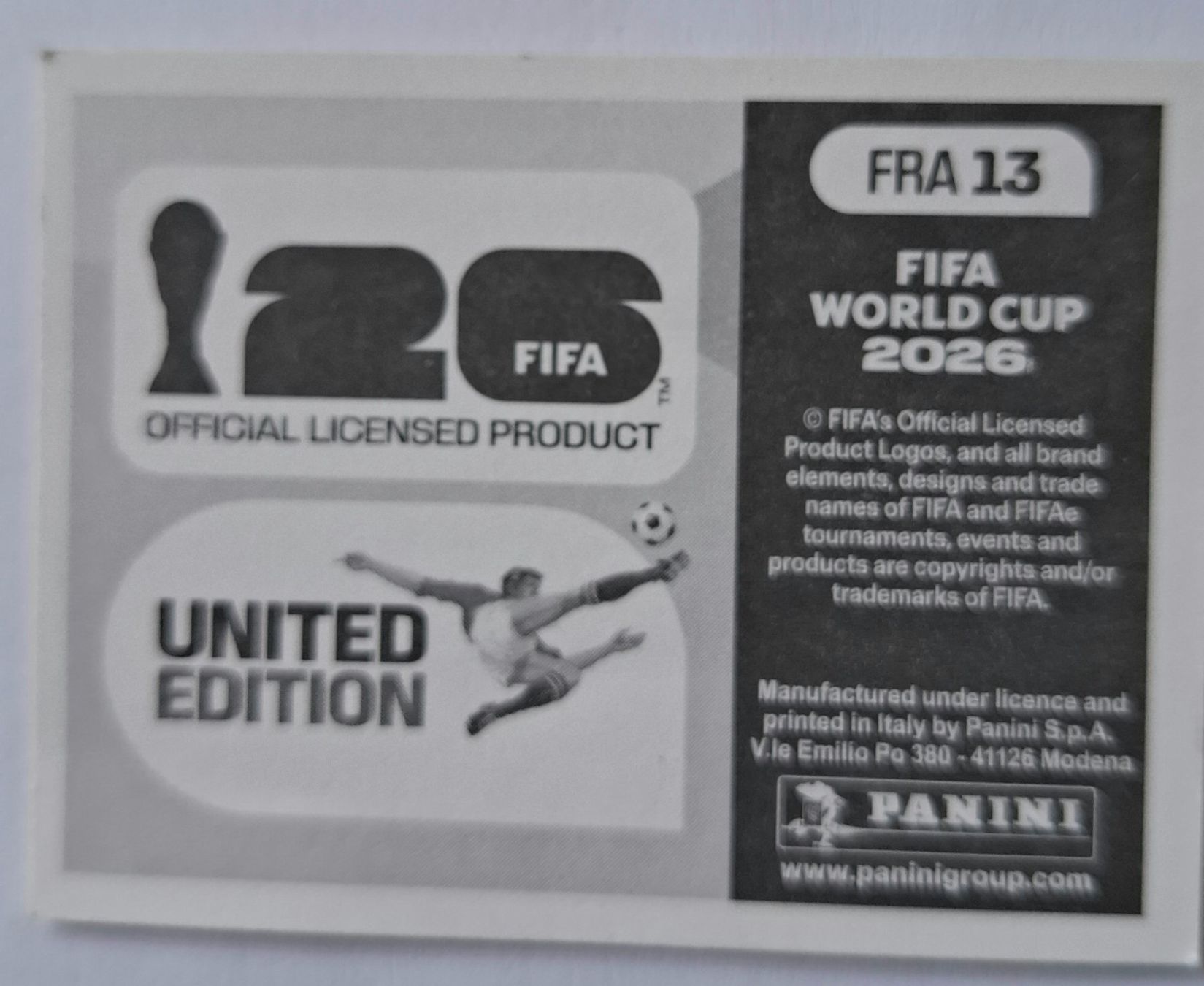 Panini Carte collezionabili: WM 2026 Paninibild Nr. FRA13. – Nuovo e nell'imballaggio originale da Rotkreuz venduto da keerthdi 1