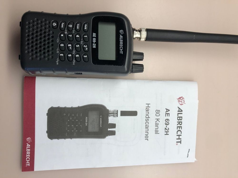 Scanner Radio Portable Albrecht AE 75 H - 7 Canaux, écran LCD, Alimentation Par Piles