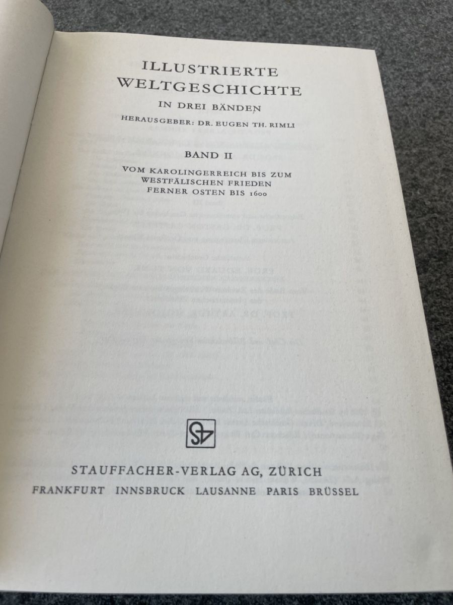Bücher: Illustrierte Weltgeschichte Band II 1965 – Gebraucht aus Winterthur von cheerio97 3