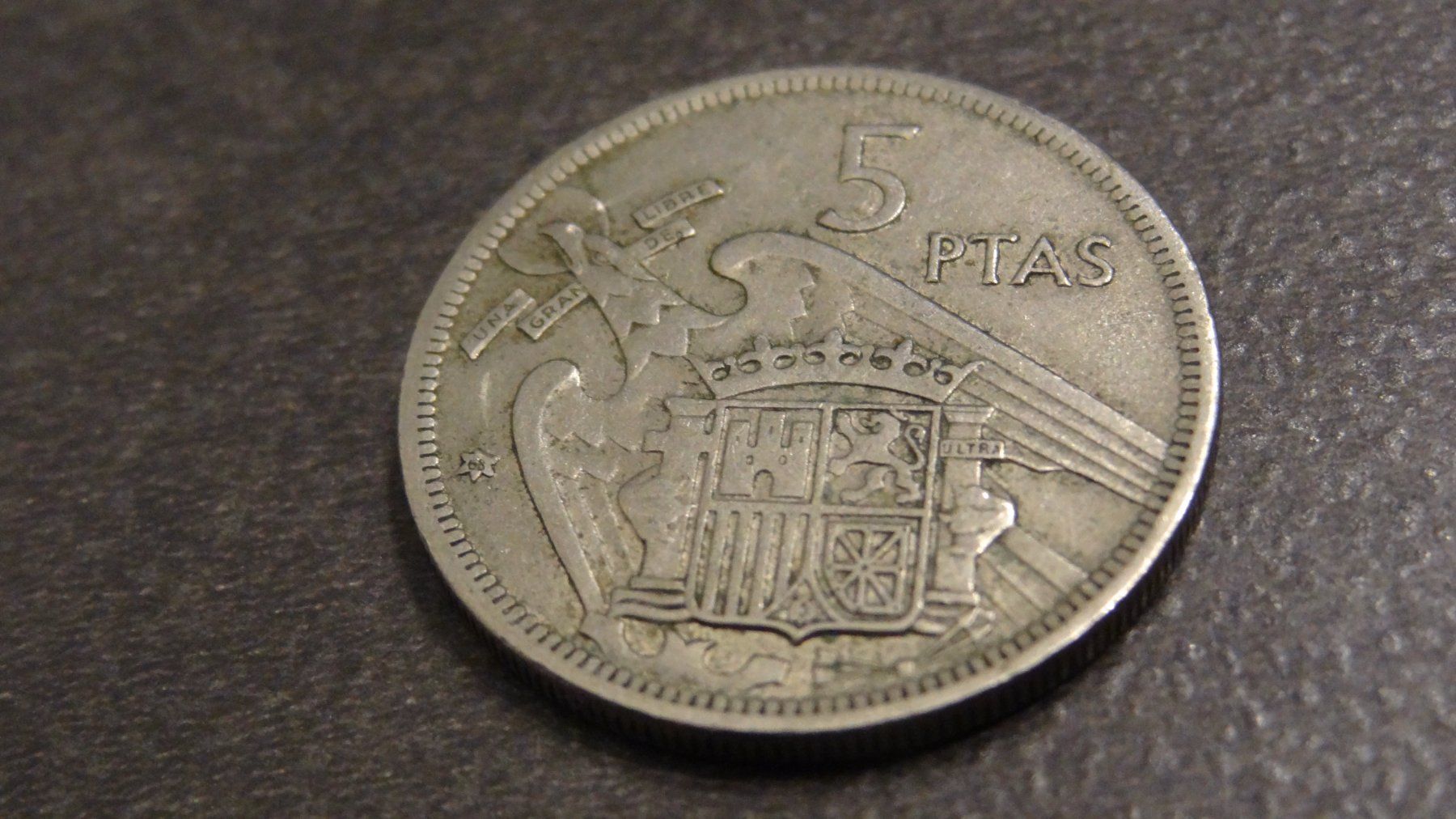 Tutti le monete: 1957 Spanien 5 PTas – Usato da Olten venduto da pechsisa1 1