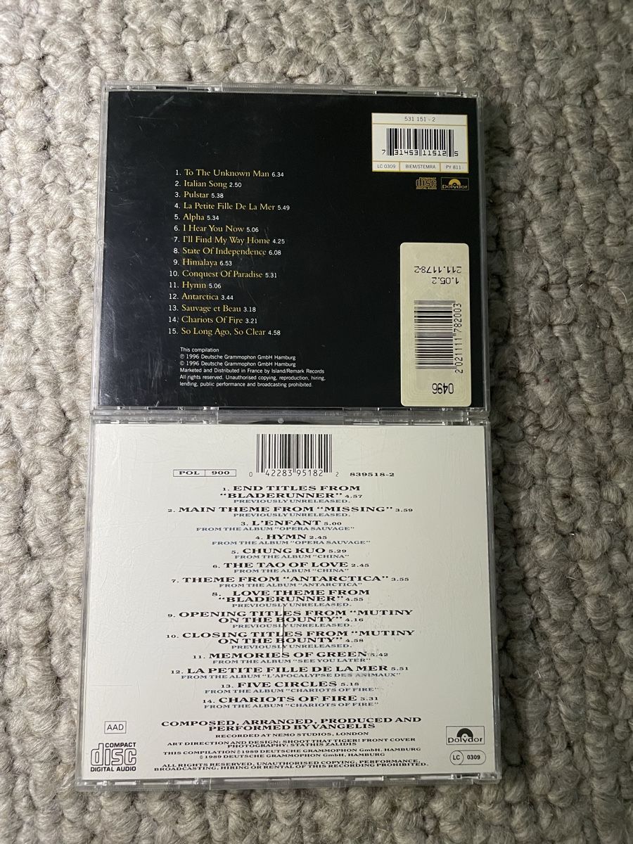 CDs: 2x Vangelis – D'occasion à Reinach AG par trigger7811 2