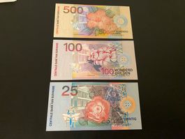 3 Banknoten alle bankfrisch