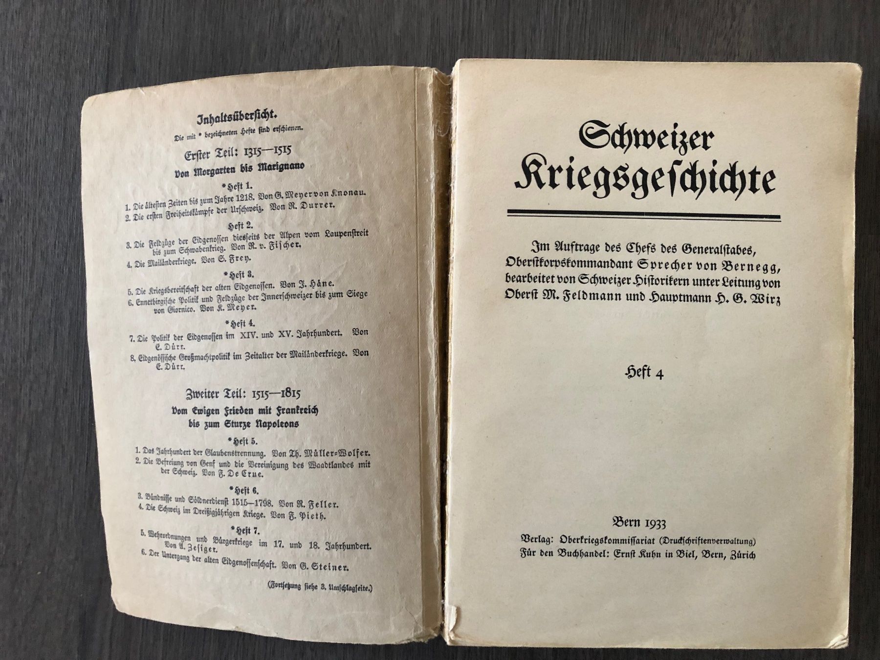 Libri: Schweizer Kriegsgeschichte – Usato da Maienfeld venduto da DivicoHelveticus 1