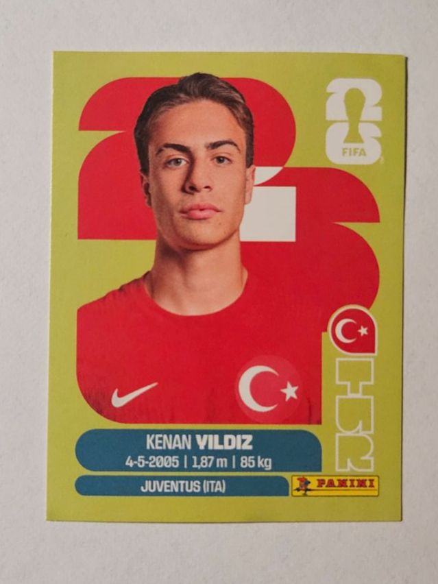 Panini Carte collezionabili: Panini 2026 Kenan Yildiz TUR 20 – Nuovo (secondo la descrizione) da Malans GR venduto da Ovi83