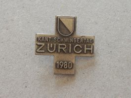 Abzeichen Kantonal Schwingfest Schwingen Zürich ZH 1980