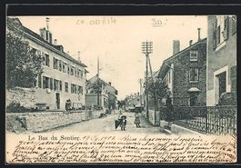 AK Le Sentier, Le Bas mit Kindern, 1901