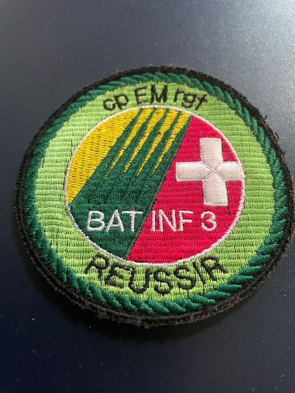 Schweizer Armee Placchette & Badge: Badge cp EM rgt BAT INF 3 – Nuovo (secondo la descrizione) da Volketswil venduto da rubin74