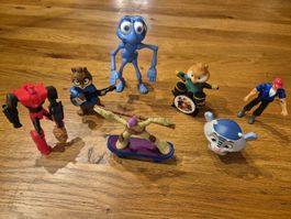 7 Spielfiguren – Ninja Turtles, Transformers, Chipmunks