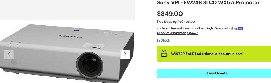 Sony Videoprojektoren: Beamer Sony VPL-EW246 HDMI projecteur – Gebraucht aus Collonges von arashee 5