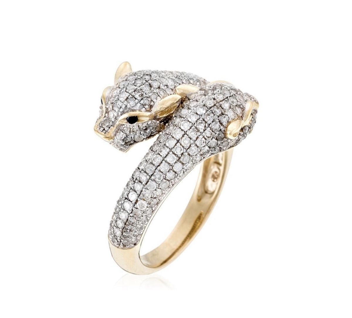 Anelli: Diamant Gold Panther Ring, neuw, Grösse 54 – Nuovo e nell'imballaggio originale da Esslingen venduto da ell_rm5z 2