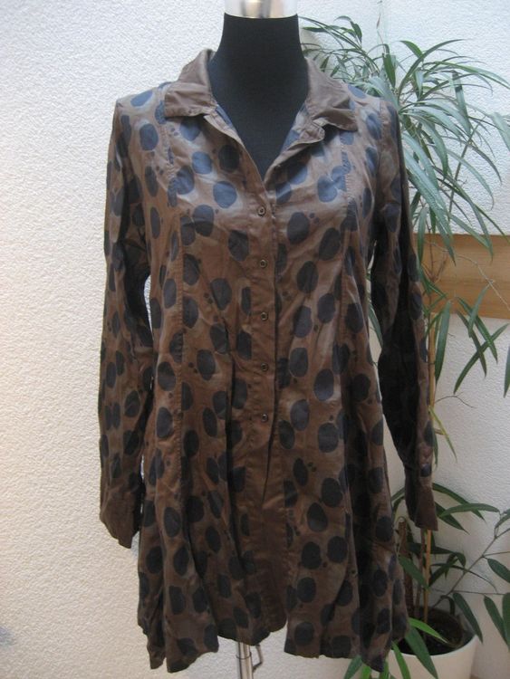 Tunique S&R Taille XL – Gris Chiné, Coupe Ample Style Caftan