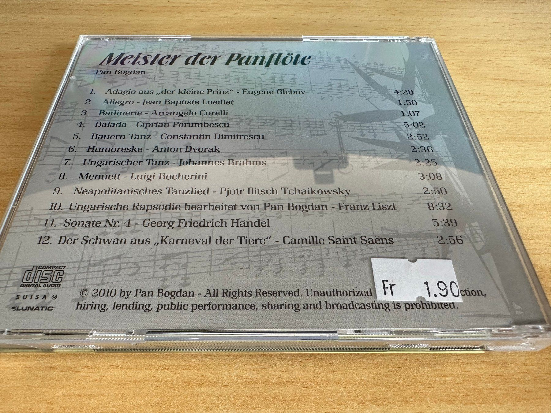 CD: Pan Bogdan - Meister der Panflöte – Usato da Rikon im Tösstal venduto da Alpenmutz 1