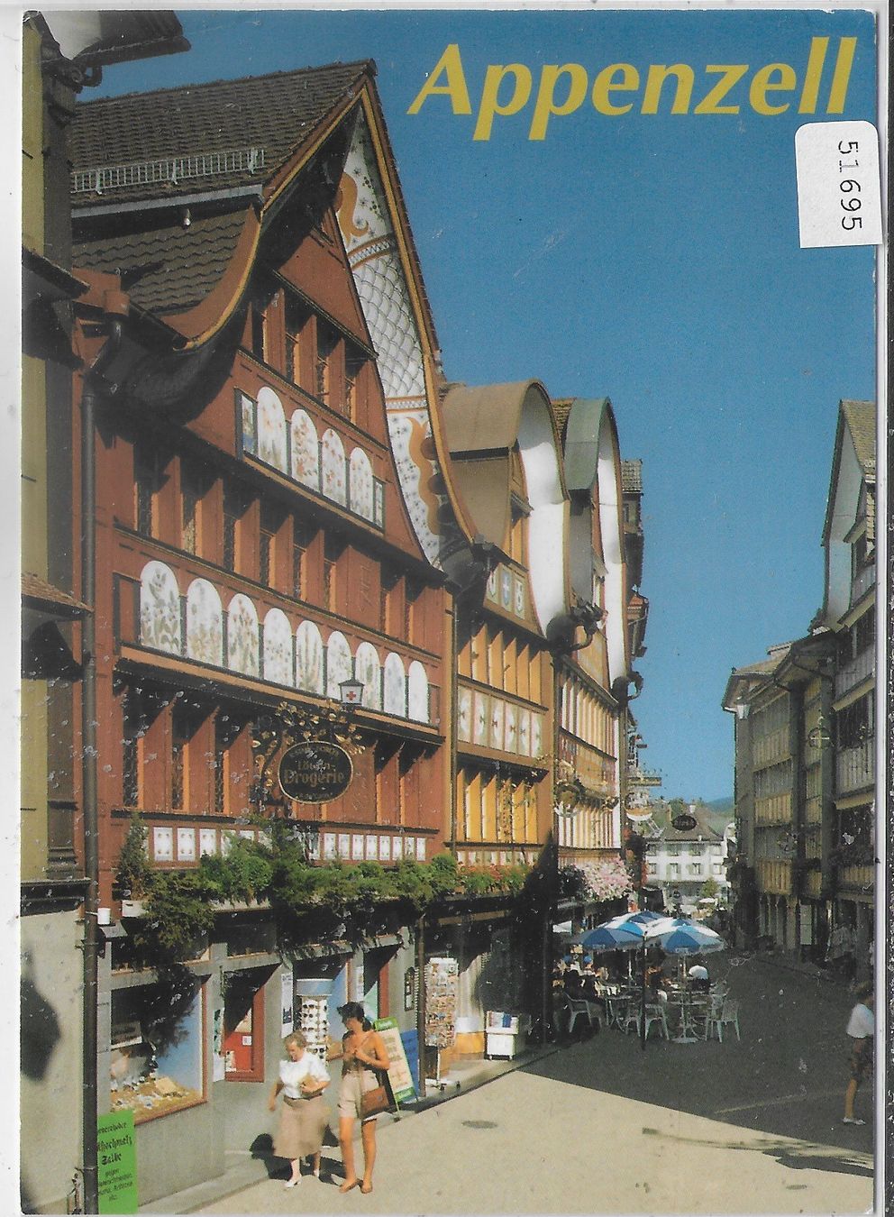 Cartoline postali: Hauptgasse in Appenzell – Usato da Ettingen venduto da Kartenplanet