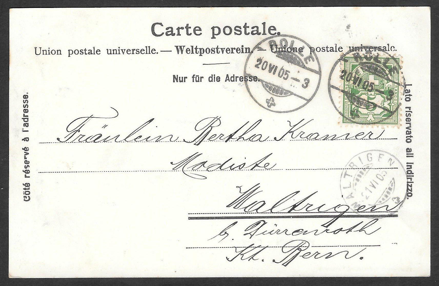 Cartoline postali: Rolle Grand Rue – Usato da Olten venduto da clotaldi 1