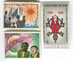Briefmarken "Pacem in terris". Belgien.
