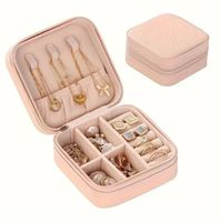 Schmuckkoffer Schmuckkasten Reise Etui Organizer Rosa Neu