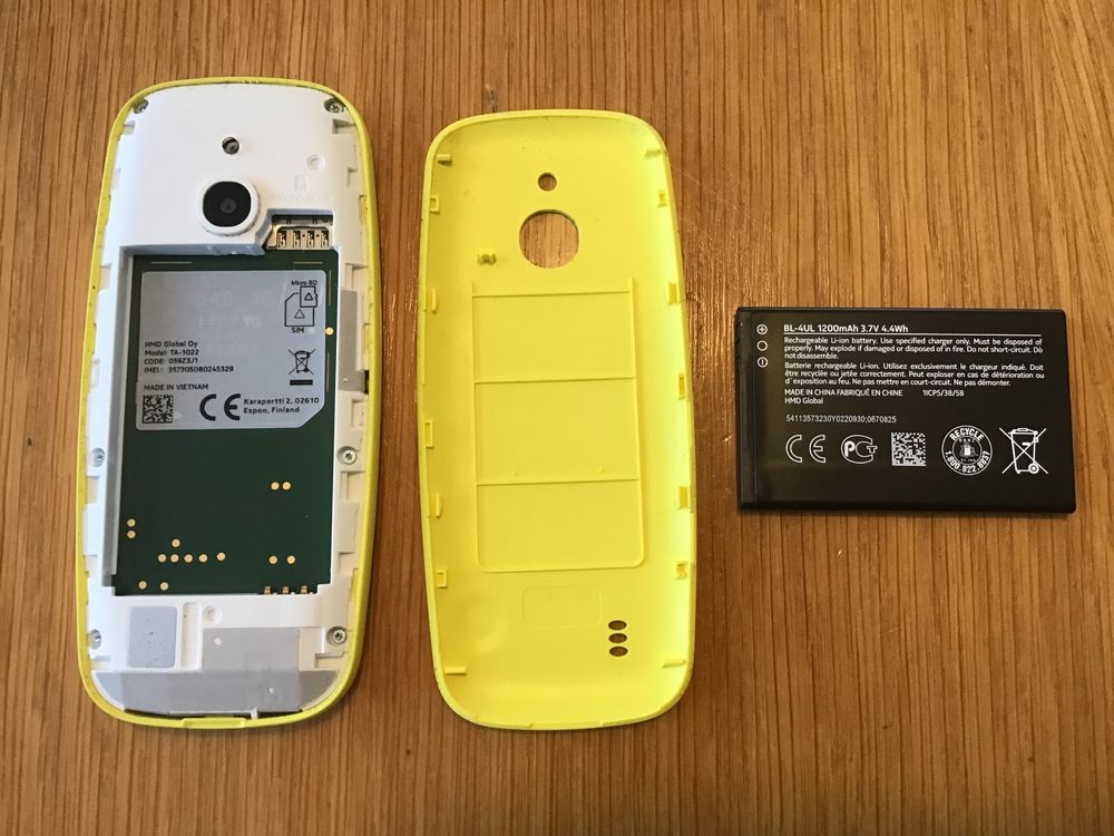 Nokia 3310 3G gelb OVP 5