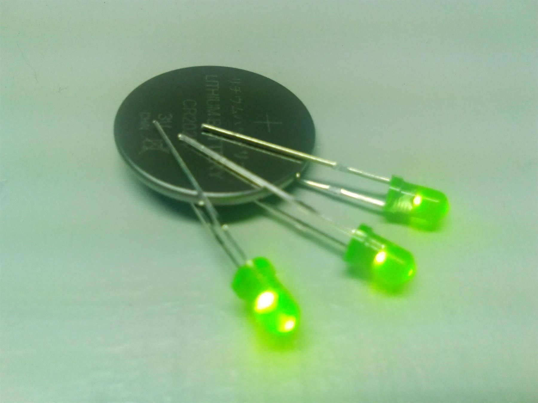 Elektronikbauteile: LED grün 3mm, 50 Stück – Neu (gemäss Beschreibung) aus Luzern von Salefactory