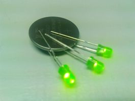 LED grün 3mm, 50 Stück