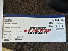 Patent Ochsner Ticket 11.02.2027 KKL