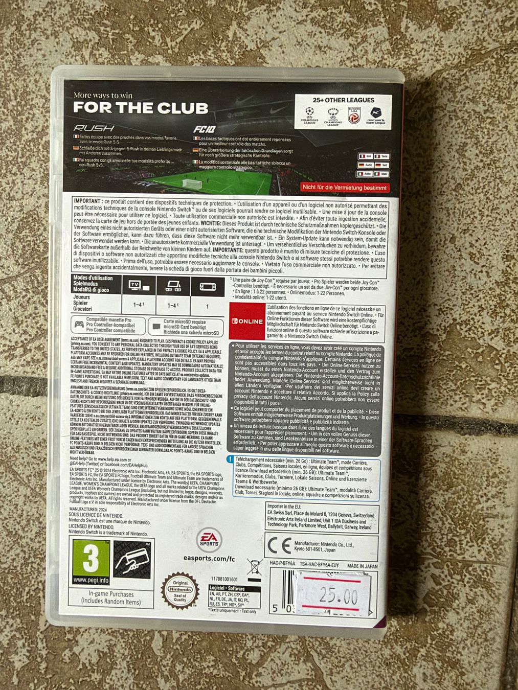 Nintendo Spiele: Switch: Fifa 25 – Neu (gemäss Beschreibung) aus Marly von may_j75b 1