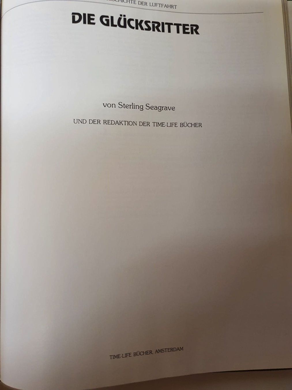 Libri: Glücksritter - Geschichte der Luftfahrt – Usato da Oberdorf BL venduto da BaldenEagle 1