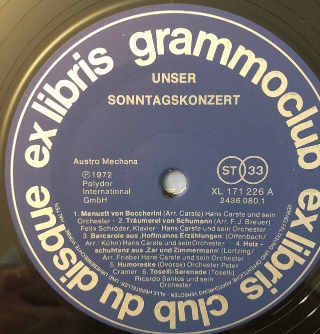 Dischi in vinile: Unser Sonntagskonzert (2 LPs) – Usato da Grüningen venduto da azulvinyl 3