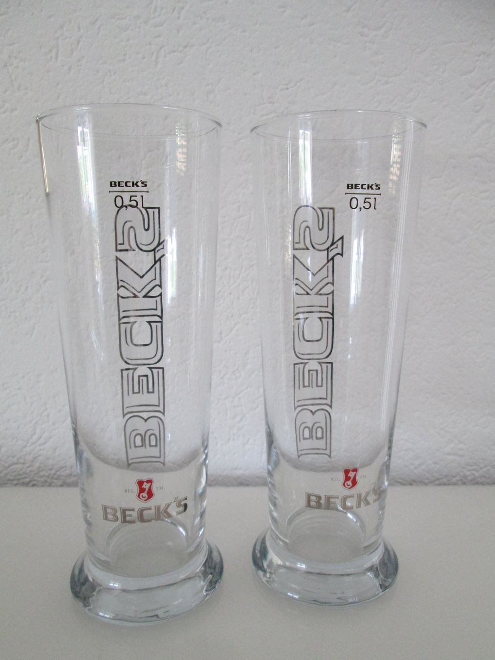 Bicchieri: 2 Bierglas  BECK´S -0,5L – Usato da Movelier venduto da ddomenika