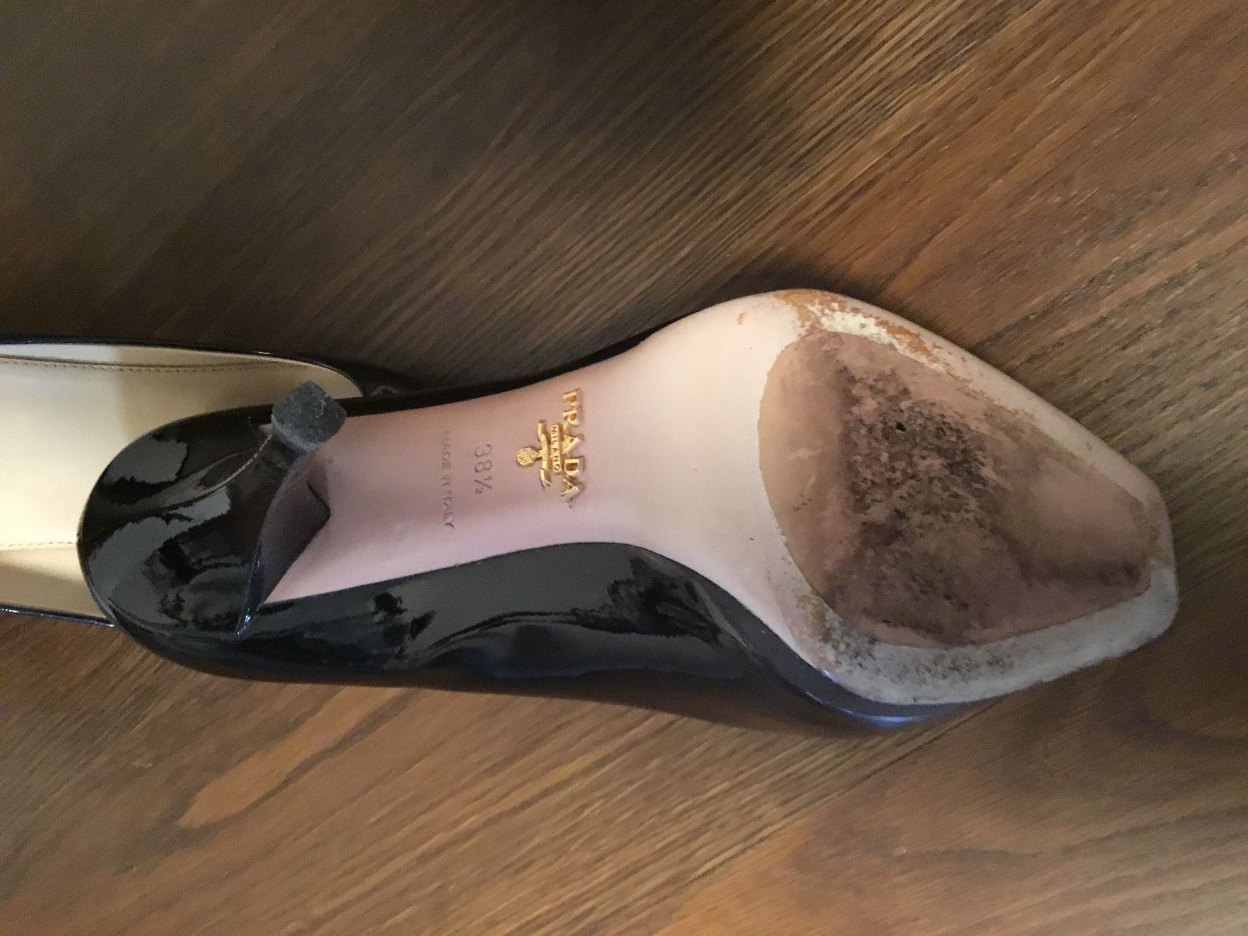 Prada Scarpe da donna: PRADA Peep Toe Stiletto lackleder 38.5 – Usato da Basel venduto da 18Inspiration 6