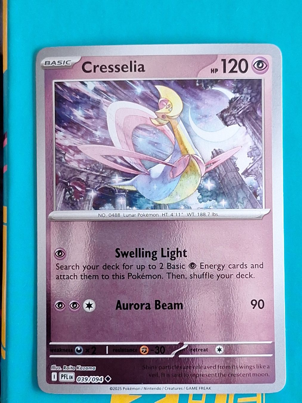 Pokémon Carte collezionabili: Cresselia - Reverse Holo - Pokemon Phantasmal Flames – Usato da Altstätten SG venduto da GGsGameshop