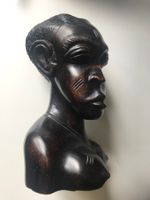 Afrikanische Skulptur Kopf Büste aus Hartholz