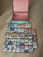 Vintage Pingu Koffer mit 37 Kassetten komplett  Sammlerobjek