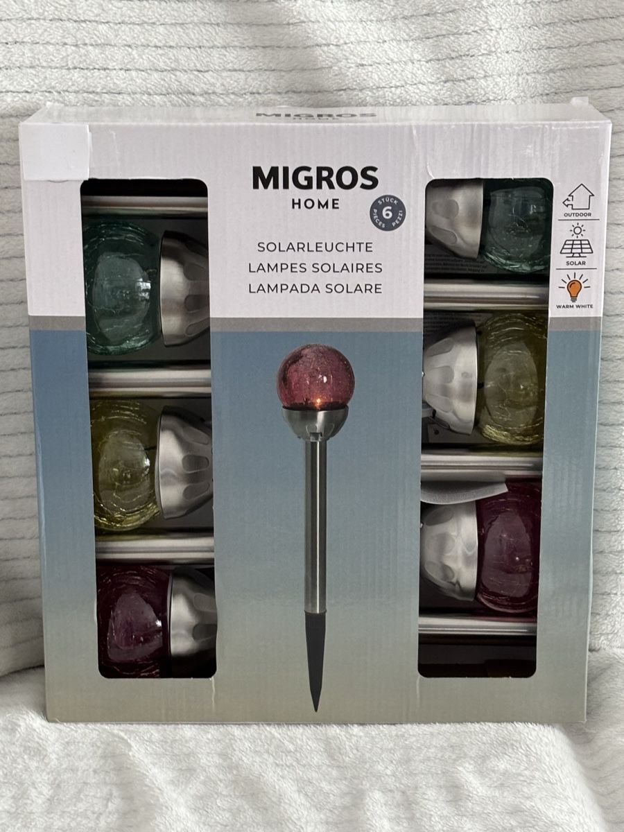 Lampade: Solarleuchten, 6er Set, Neu und Originalverpackt – Nuovo e nell'imballaggio originale da Oberegg venduto da MR-shop
