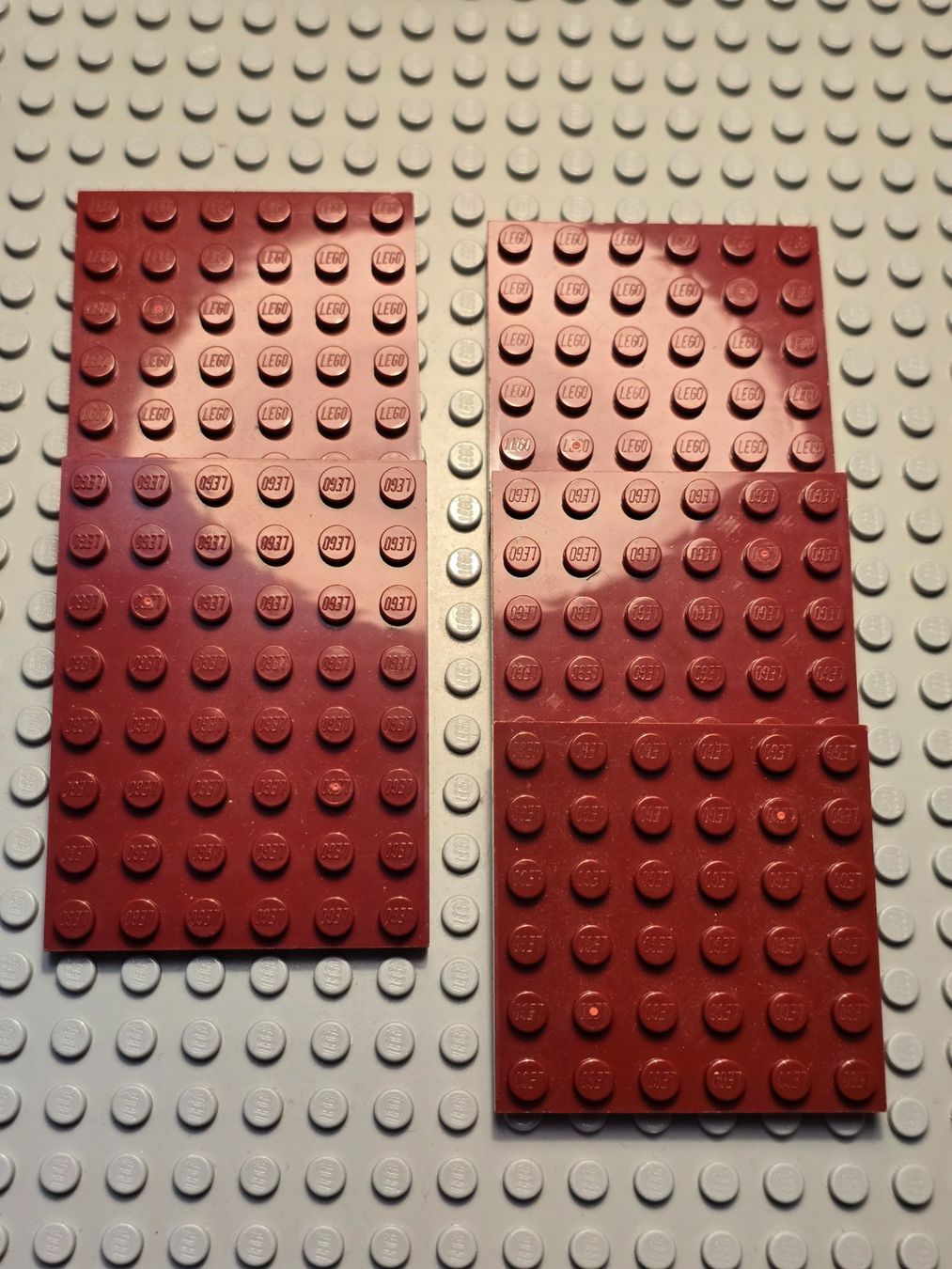 Lego Kit di costruzioni: Lego 5x Platten dunkelrot – Nuovo (secondo la descrizione) da Basel venduto da Swi-7621